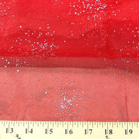 Sparkle Glitter Organza RED