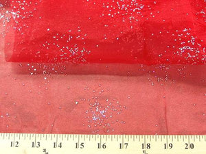 Sparkle Glitter Organza RED
