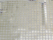 Square Sequins SILVER 50 YARD ROLL