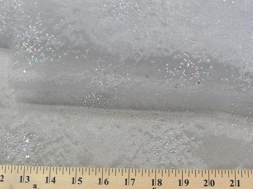 Sparkle Glitter Organza SILVER