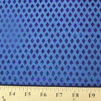 Diamond Sequin Hologram Spandex ROYAL BLUE HS-20