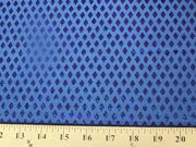 Diamond Sequin Hologram Spandex ROYAL BLUE HS-20