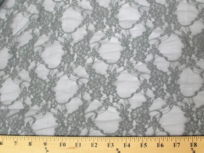 Circle Stretch Lace CHARCOAL SL-46