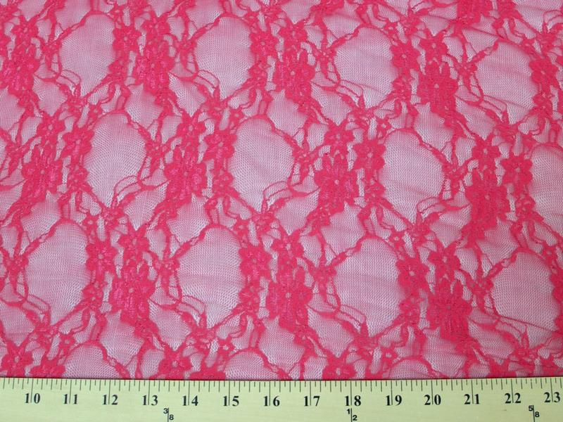 Circle Stretch Lace HOT PINK Lot 2 SL-26