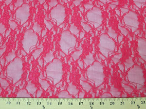 Circle Stretch Lace HOT PINK Lot 2 SL-26