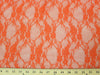 Circle Stretch Lace ORANGE SL-25 "LAST PIECE MEASURES 1 YARD 10 INCHES"