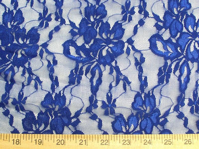 Flower Stretch Lace ROYAL BLUE SL-51 