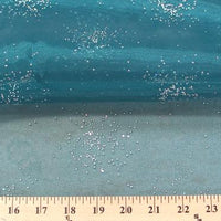 Sparkle Glitter Organza TEAL
