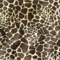 Velboa Animal Skins Fur Med Brown Giraffe "55 YARD ROLL"